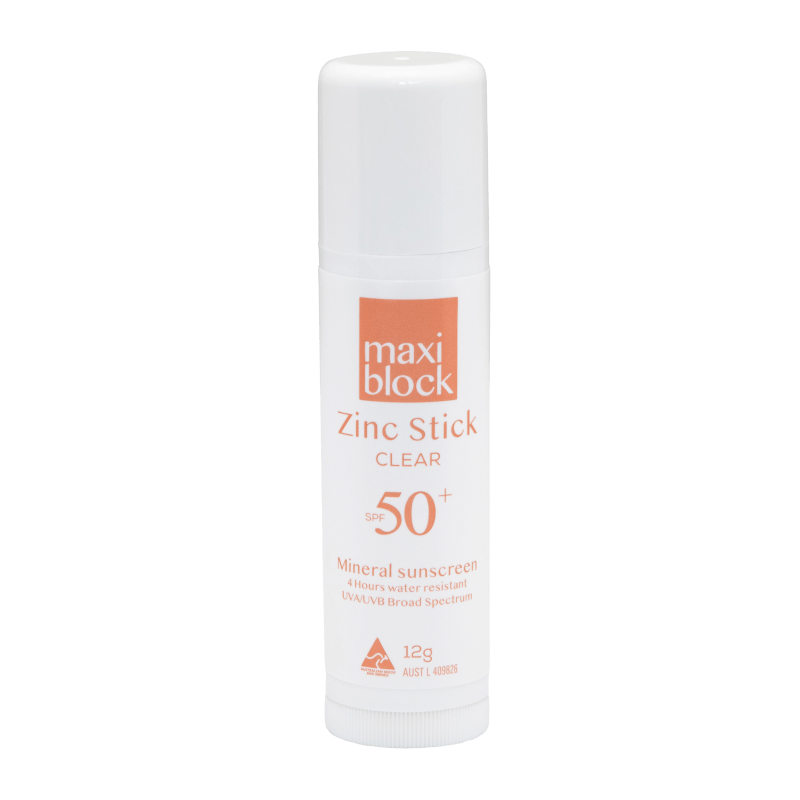 Maxiblock Mineral Zinc Stick Clear 12g